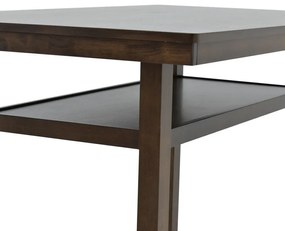 Masa de bar Tenor lemn natural cauciuc - MDF, culoarea nuc 150x90x91.5cm