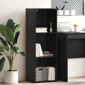 vidaXL Bibliotecă Stejar negru 40 x 30 x 114 cm Lemn compozit