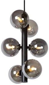 Lustră pe cablu Lucide 45474/06/30 TYCHO 6xG9/28W/230V negru