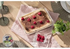 Caserolă Tefal 3 l MSEAL GLASS roșu/sticlă