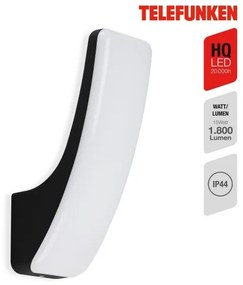 Aplică LED de exterior Telefunken 311605TF LED/15W/230V IP44 negru