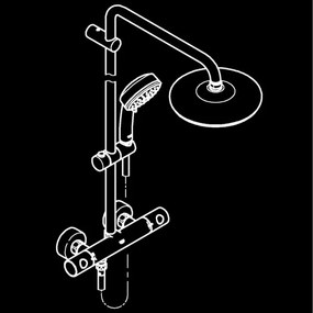 GROHE 27922001 - Sistem de duș TEMPESTA COSMOPOLITAN 210, crom lucios
