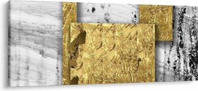 Tablou - Pătrate de aur N⁰1 (120x50 cm)