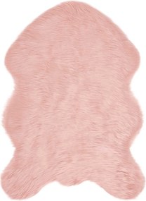 vidaXL Covor din Lână Faux Tafalla Roz 60 x 90 cm Poliester