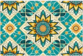 Tablou - Model turcoaz (90x60 cm)