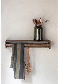 Cuier de perete maro cu raft din lemn de stejar 60 cm Showcase – Mette Ditmer Denmark