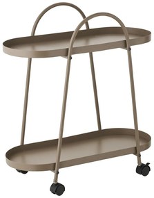 Măsuță de servire cu roți din metal 27,5x60 cm Empoli – House Nordic