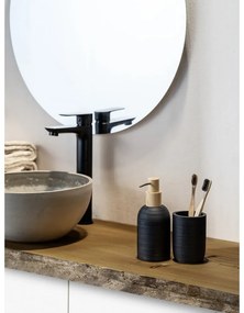 Suport pentru periuța de dinți negru din polirășină Altavalle – Wenko