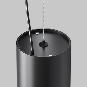 Pendul LED iluminat design tehnic Efir D-10,5cm 33W negru