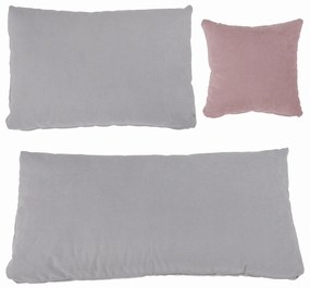 Set canapea, gri deschis   roz pudra, material textil, stanga, BRATO