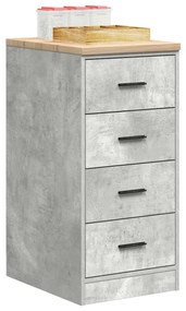 vidaXL Dulap depozitare garaj Beton Gri 40x51x85 cm lemn masiv de pin