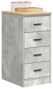 vidaXL Dulap depozitare garaj Beton Gri 40x51x85 cm lemn masiv de pin