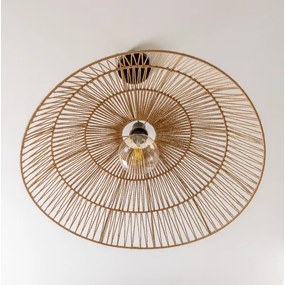 Brilagi - Candelabru LED pe cablu CERIA BOHO 1xE27/40W/230V Ø 70 cm, maro