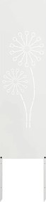 vidaXL Ecran de intimitate pentru grădină Traforaj Alb 32 x 140 cm