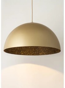 Lustră pe cablu SFERA 1xE27/60W/230V d. 35 cm auriu/negru