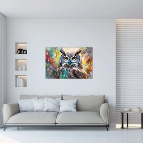 Tablou - Pictură de o bufniță (90x60 cm)