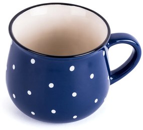 Cană din ceramică Dots 230 ml, albastră, , 230 ml