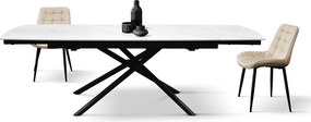 Masa ceramica extensibila Sahara Statuario 140 cm /90 cm /75 cm