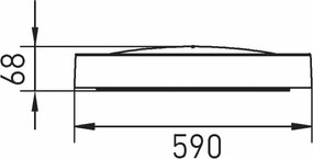 Plafonier LED dimabil SAMER 40W 230V 2900-6000K cu telecomandă