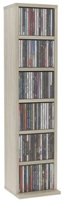 Dulap CD-uri, stejar sonoma, 21x20x88 cm, lemn compozit 1, Stejar sonoma