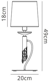 Veioza, Lampa de masa eleganta Tiffany alama antique/ abajur soft bronz