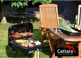 Grătar dreptunghiular pe cărbuni Cattar Trapani, 43 x 40 cm