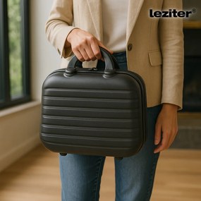 TraveLux Max X gurulós bőrönd szett fekete