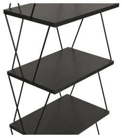 Bibliotecă BALABAN 165x48 cm antracit/neagră