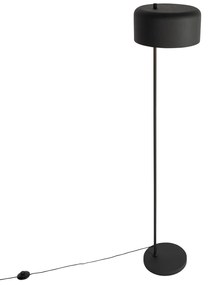 Lampa de podea retro neagră cu interior auriu - Jinte