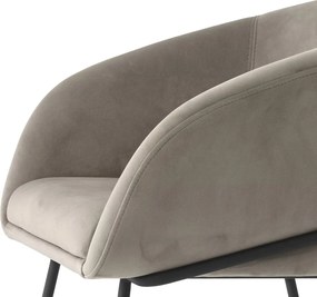 Scaun tapitat design LUX Campus, savona greige 116370 HZ