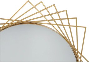 Oglinda geometrica Glam,auriu,  ⌀ 85 cm