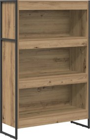 vidaXL Dulap pentru cărți Stejar artizanal 80 x 30 x 155 cm