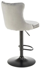 Scaun de bar H117 velvet gri