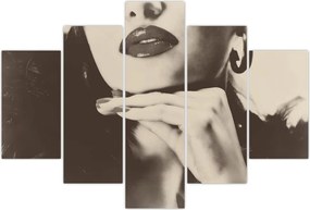 Tablou - Vintage, poza unei femei (150x105 cm)