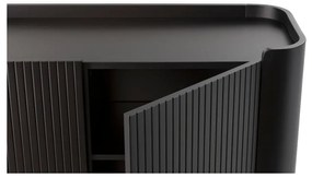 Comodă TV neagră 180x55x40 cm Willa – MOME