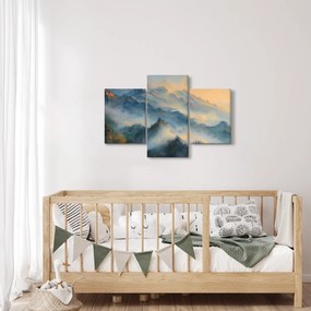 Tablou - Peisaj montan pictat (90x60 cm)