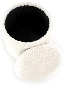Scaun Cancun, crem / lemn natural