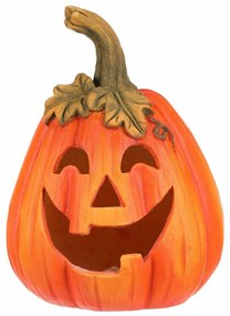 Decorațiuni LED de toamnă Dovleac intermitent cufață, 21 x 21 x 29 cm, ceramică