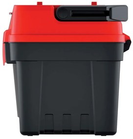 Cutie pentru scule cu maner din aluminiu 54,8 x 27,4 x 28,6 cm, compartimentari, rosu