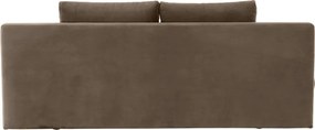 Canapea extensibilă, textil capuccino/bej, CLIV