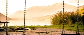 Tablou - balansoar în natură (120x50 cm)