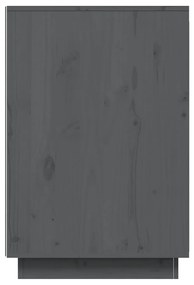 Birou, gri, 140x50x75 cm, lemn masiv de pin Gri