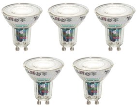 Set de 5 becuri LED inteligente GU10 50mm clare 4.8W 400 lm 1800-6500K