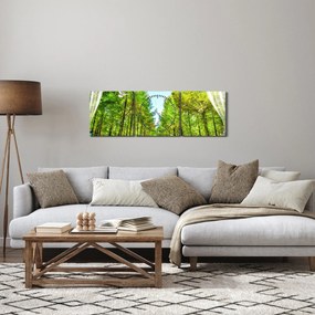 Tablou - Privire spre pădure (cu ceas) (90x30 cm)