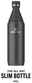 Sticlă neagră din oțel inoxidabil 600 ml All Day Slim – Stanley