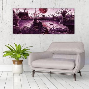 Tablou - Sat fermecat (120x50 cm)