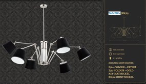 Lustra cu 6 brate articulate design clasic TADEA
