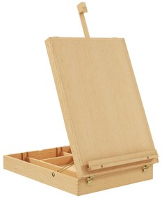 Vinsetto Sevalet de Masa Pliabil Reglabil in Inaltime si Inclinare, Sevalet Artistic din Lemn Portabil in Servieta | Aosom Romania
