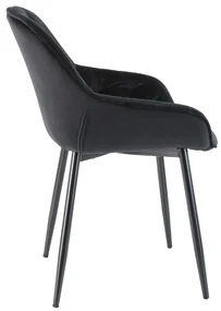 Scaun de bucaterie Cornelia, negru