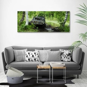 Imprimare tablou canvas Jeep în pădure